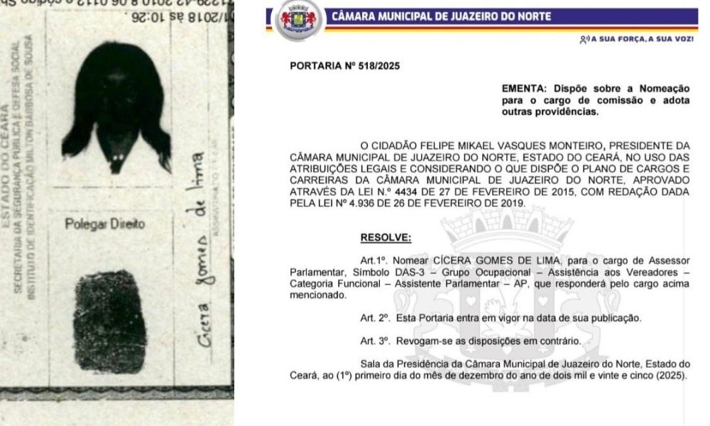 Câmara de Juazeiro nomeia assessora que já foi presa por tráfico de drogas