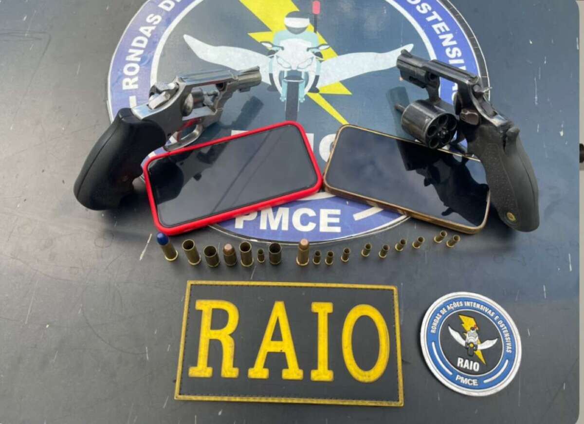 Dupla é presa no município de Barro por posse ilegal de armas de fogo