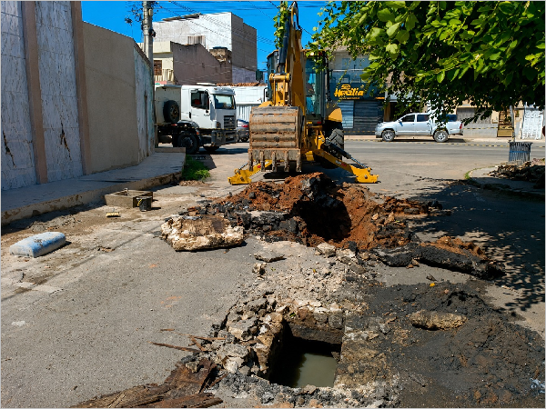 Trecho no bairro Novo Juazeiro é interditado para intervenção de drenagem