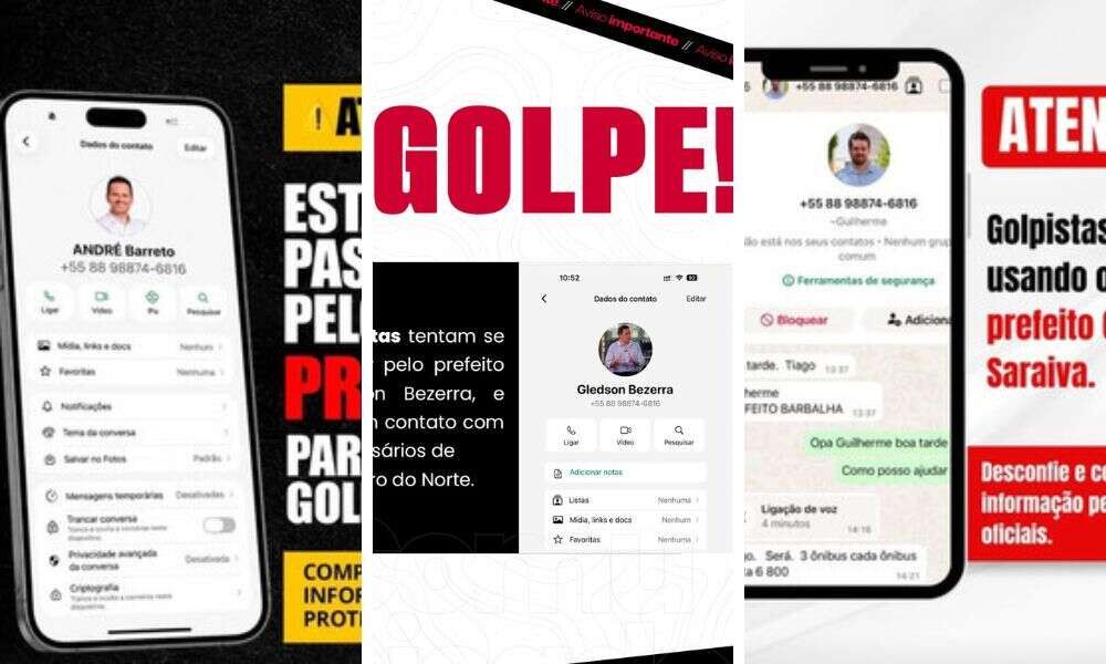 Criminosos usam nomes dos prefeitos do Crajubar para aplicar golpes