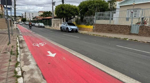 Crato implanta ciclofaixa de 617 metros no bairro Pimenta