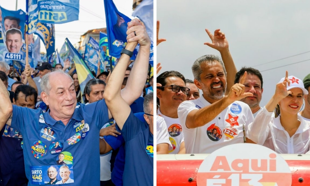 Ciro e Elmano encerram campanha com atos em Fortaleza, Sobral e Cariri